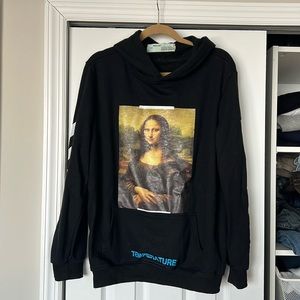 Mens off white hoodie Mona Lisa
